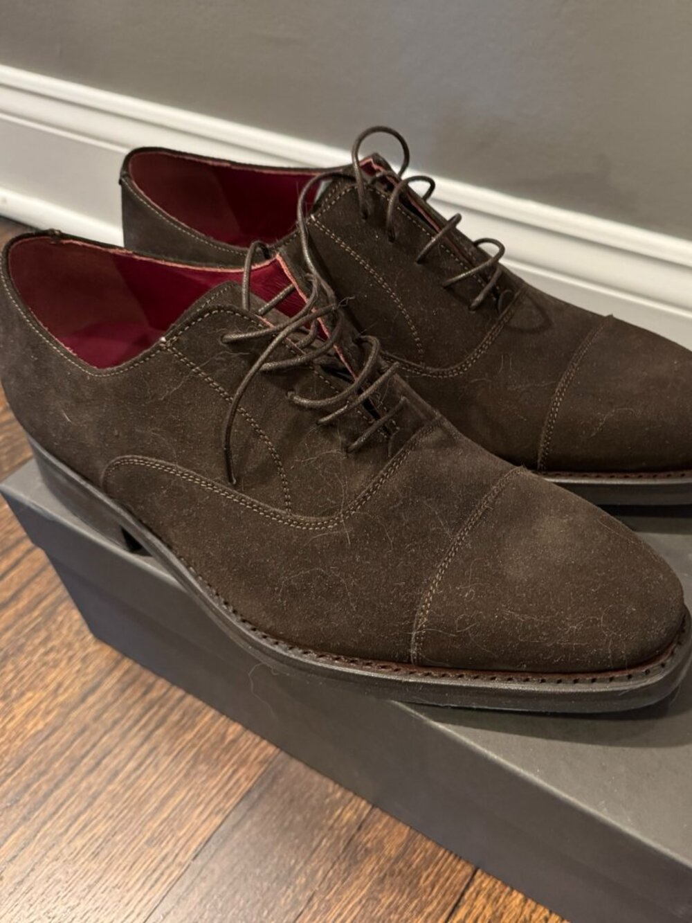 Animas Code Brown Suede Oxfords 10.5EE
